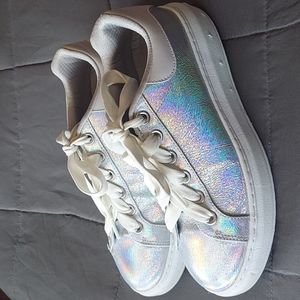 Holographic Skechers Size 8